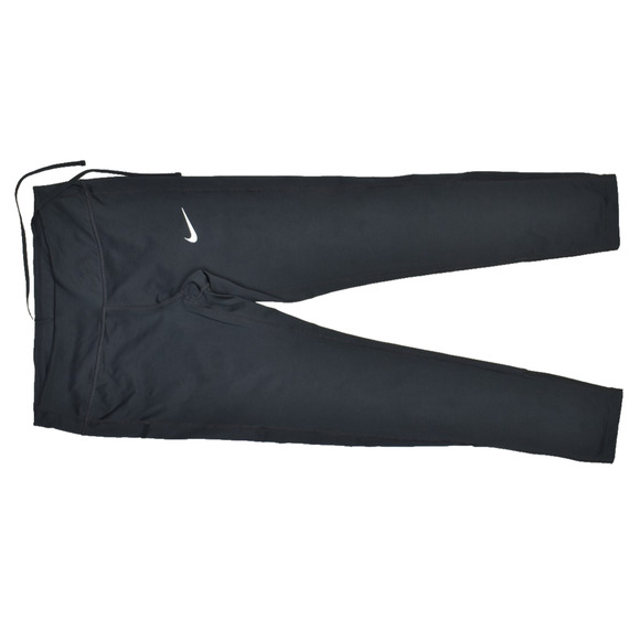 Nike Dri-FIT Women's Black Running Leggings Regular Size M Drawstring - Picture 1 of 8